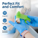 SwiftGrip Disposable Nitrile Exam Gloves, Blue, Nitrile Gloves Disposable Latex Free, Medical Gloves, Cleaning Gloves, Food-Safe Rubber Gloves, Powder