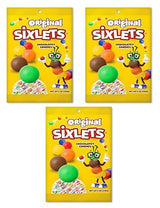 Sixlets Original Chocolatey Candies - Pack of 3-6 oz Bags - Delicious Classic Candies Everyone is Sure to Love - Perfect for Sharing with Friends