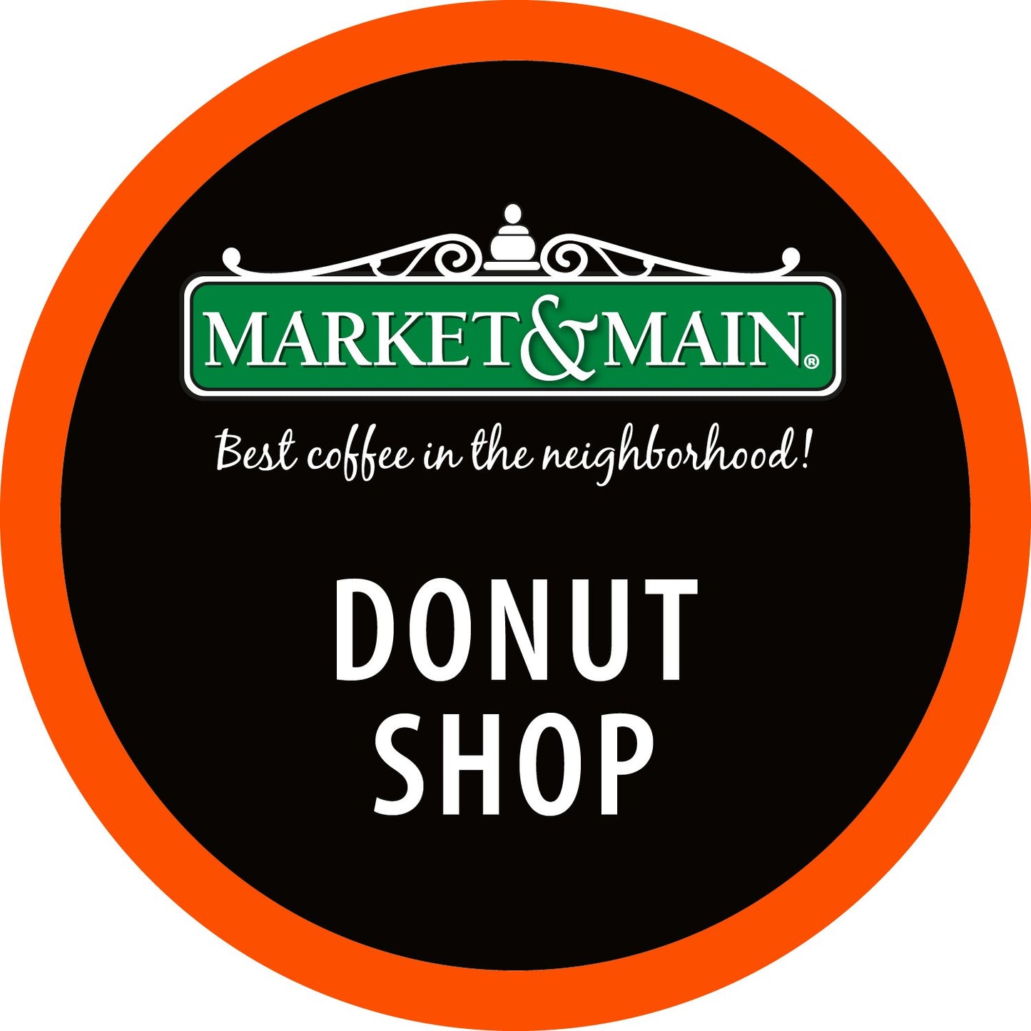 Market & Main OneCup, Donut Shop, Compatible with Keurig K-cup Brewers, 18 Count