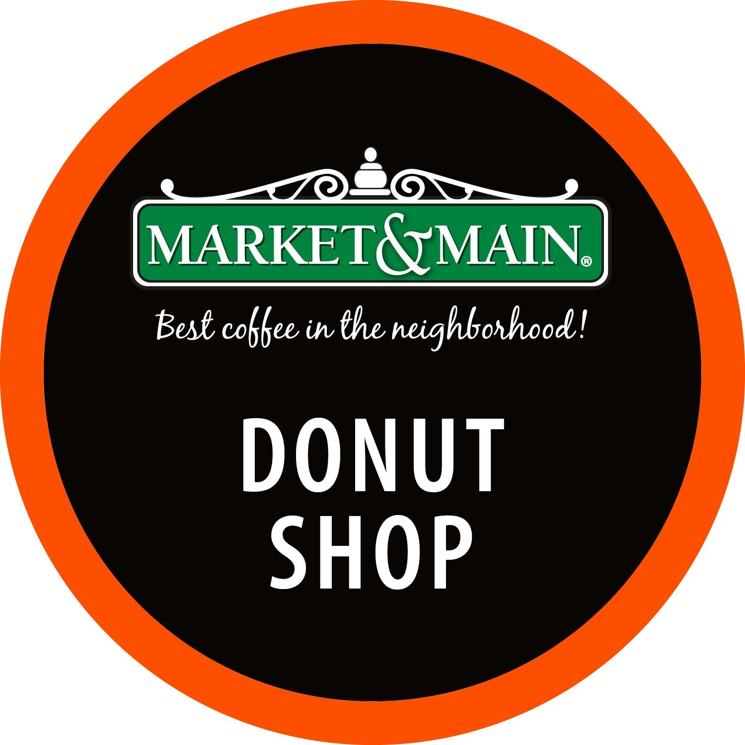 Market & Main OneCup, Donut Shop, Compatible with Keurig K-cup Brewers, 18 Count