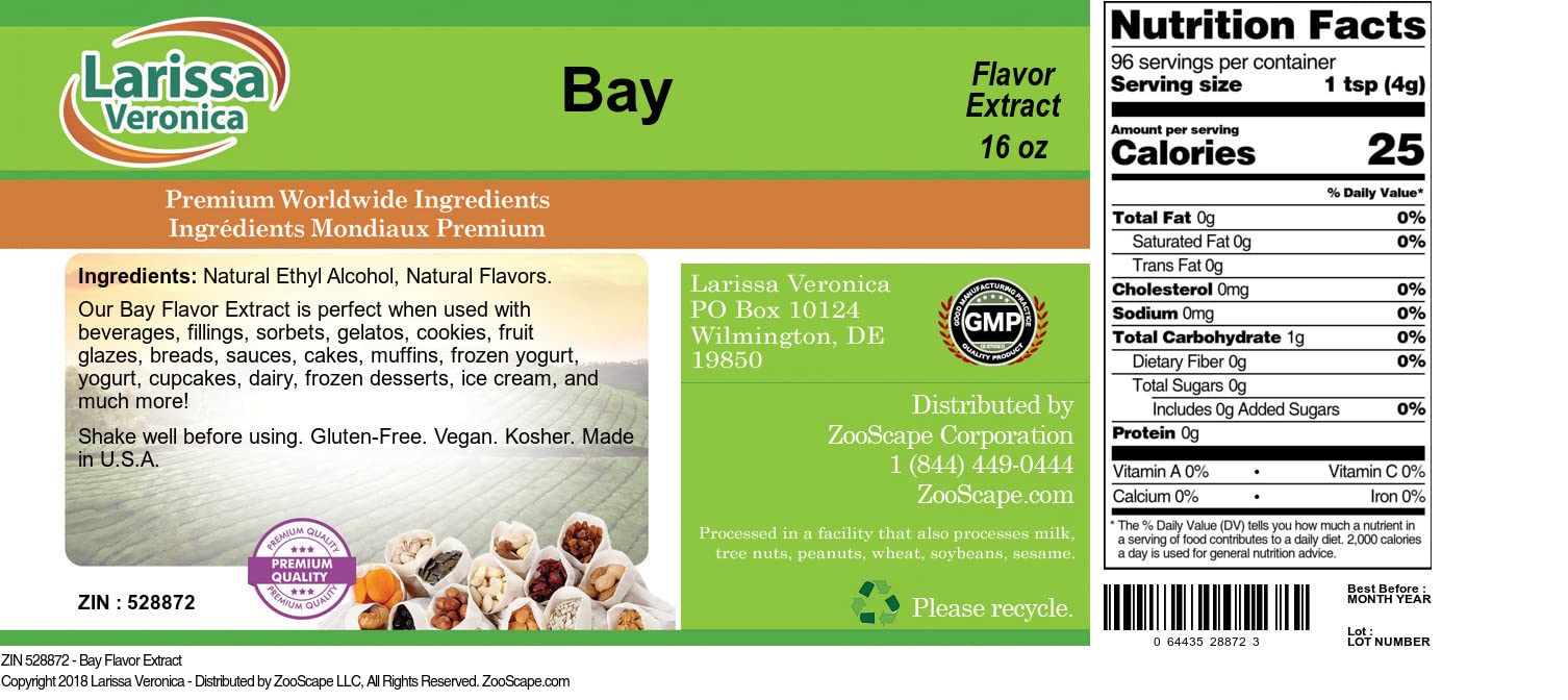 Bay Flavor Extract (16 oz, ZIN: 528872)