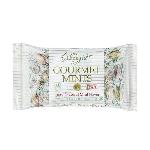 Atkinson's Leman's Mints Footballs Peppermint Candy Gluten Free 7oz Bag