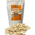 Organic Raw Cashews by eSutras Organics, Delicious nuts for snacking, baking, Fresh, tasty and healthy 14 oz