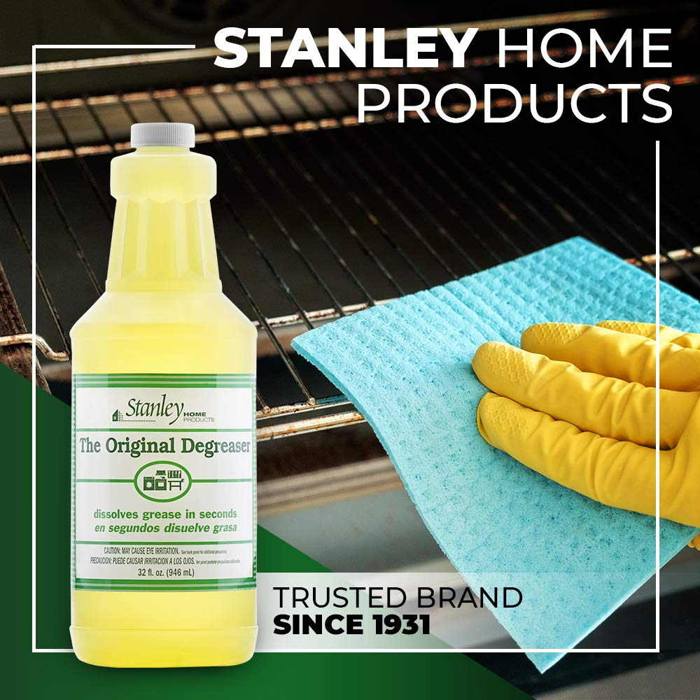 STANLEY HOME PRODUCTS Original Degreaser - Removes Stubborn Grease & Grime - Powerful Multipurpose Cleaning Solution for Home & Commercial Use (4