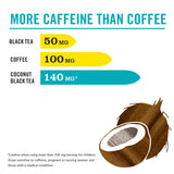 The Republic of Tea - HiCAF Toasted Coconut Black Tea, 50 Tea Bags, High in Caffeine