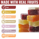 Pâtes de Fruits, French Fruit Jellies, Fruit Candy, Handmade Artisan, Paris Sweets, Vegan, Gluten free, Edible Gift, Pâtes de Fruits - 4.2oz/12 pieces