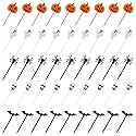 100 PCS Halloween Picks Plastic Halloween Party Cupcake Toppers Appetizer Picks