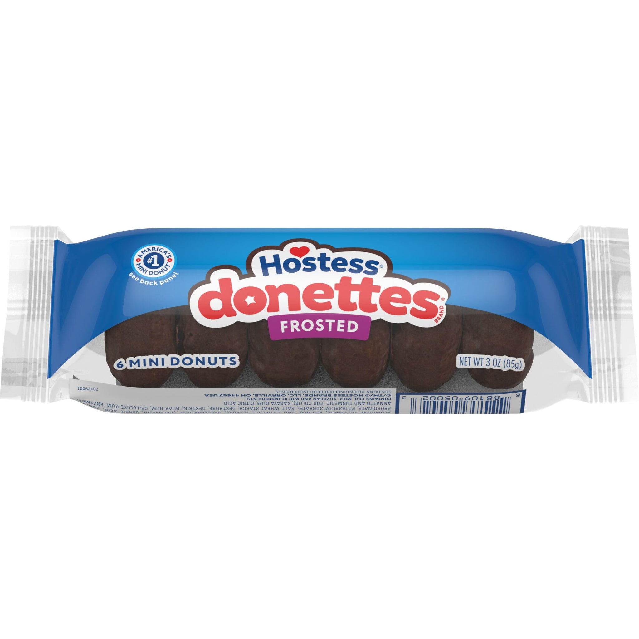 Hostess Donettes, Frosted Mini Donuts, 3 Oz. Sleeve (6 Mini Donuts)
