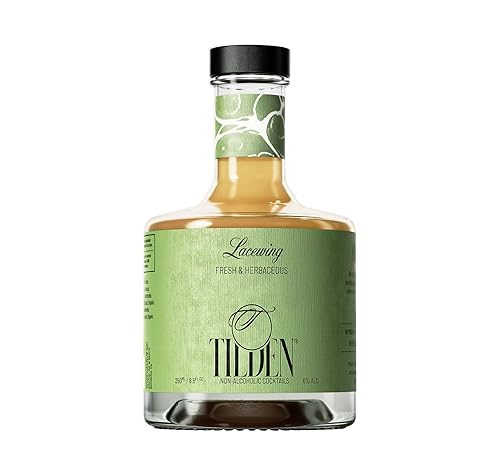 Tilden Lacewing, Multi-Award Winning Non-Alcoholic Cocktail, Vegan and No Sugar Added, Cucumber, Basil, Lychee, and Juniper, 250ml