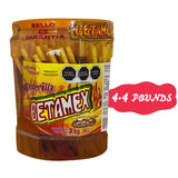 BETAMEX Candy Sticks Tamarind And Chili Flavor 2kg/4.4lbs - Mexican Food - Spicy Flavor and Delicious Tamarind Flavor