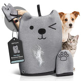 GPCA Pet Hair Removal Glove Reusable Lint & Fur Remover for Car Seats, Carpets & Furniture, Double-Sided Winking Mitten Pet Hair Glove, Hair Catcher