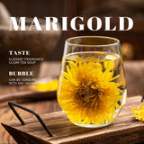 Calendula Tea - Dried Marigold Flowers Loose Leaf, Non-GMO, Caffeine-Free, Whole Edible Blossoms for Baking, DIY Crafts, or Gift - 5.29oz (150g)