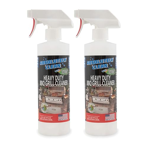 Absolutely Clean AMAZING Grill Cleaner Spray! - Professional Strength, Natural Enzyme Formula - Fast Acting, Fume Free - USA Made (16oz Spray Bottle 2