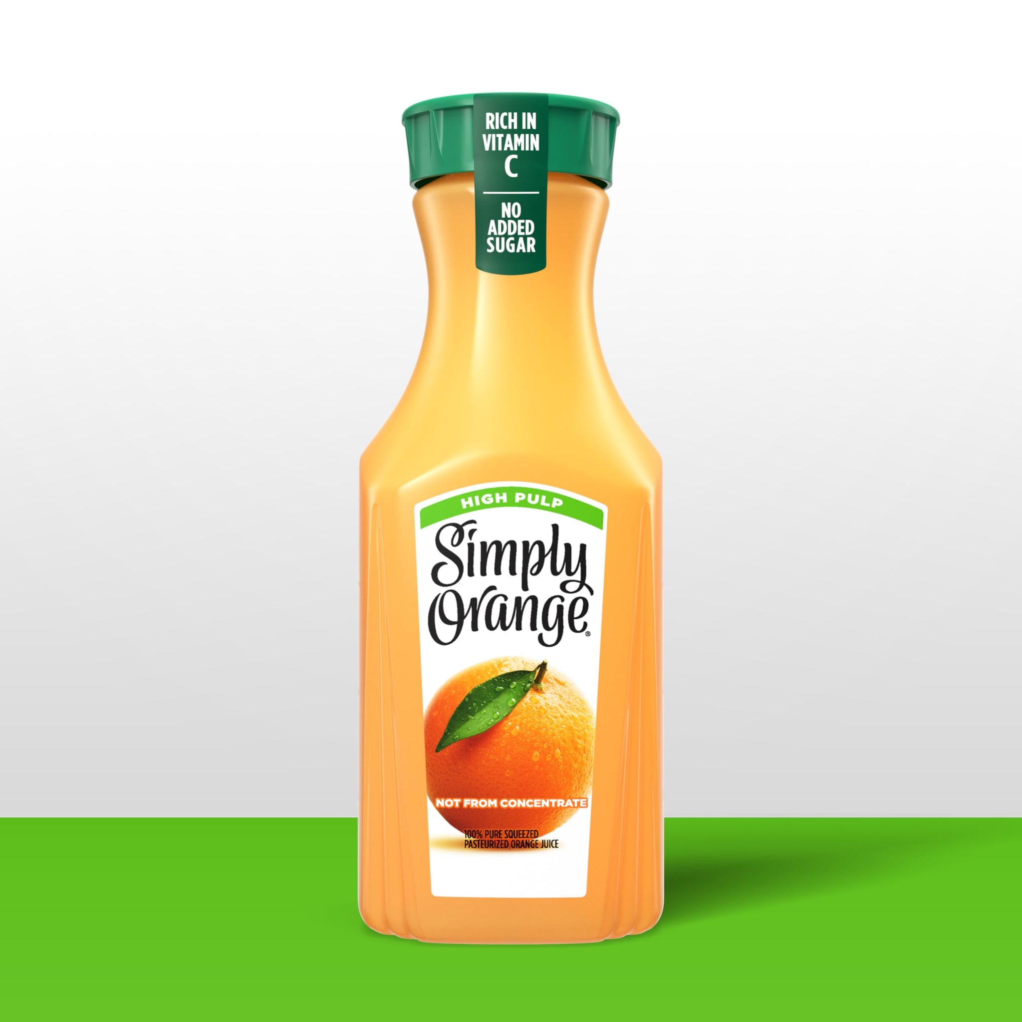 Simply Orange High Pulp Orange Juice Bottle, 46 fl oz