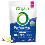 Orgain Perfect Meal, Organic, Vegan Meal Replacement Protein Powder, Vanilla - 25g Plant Based Protein, 80+ Superfoods, 1B Probiotics & 10g Fiber