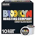Brooklyn Roasting Company Coney Island Blend, Single Serve Keurig K-Cup Pods, Dark Roast Coffee, 10-Count Box