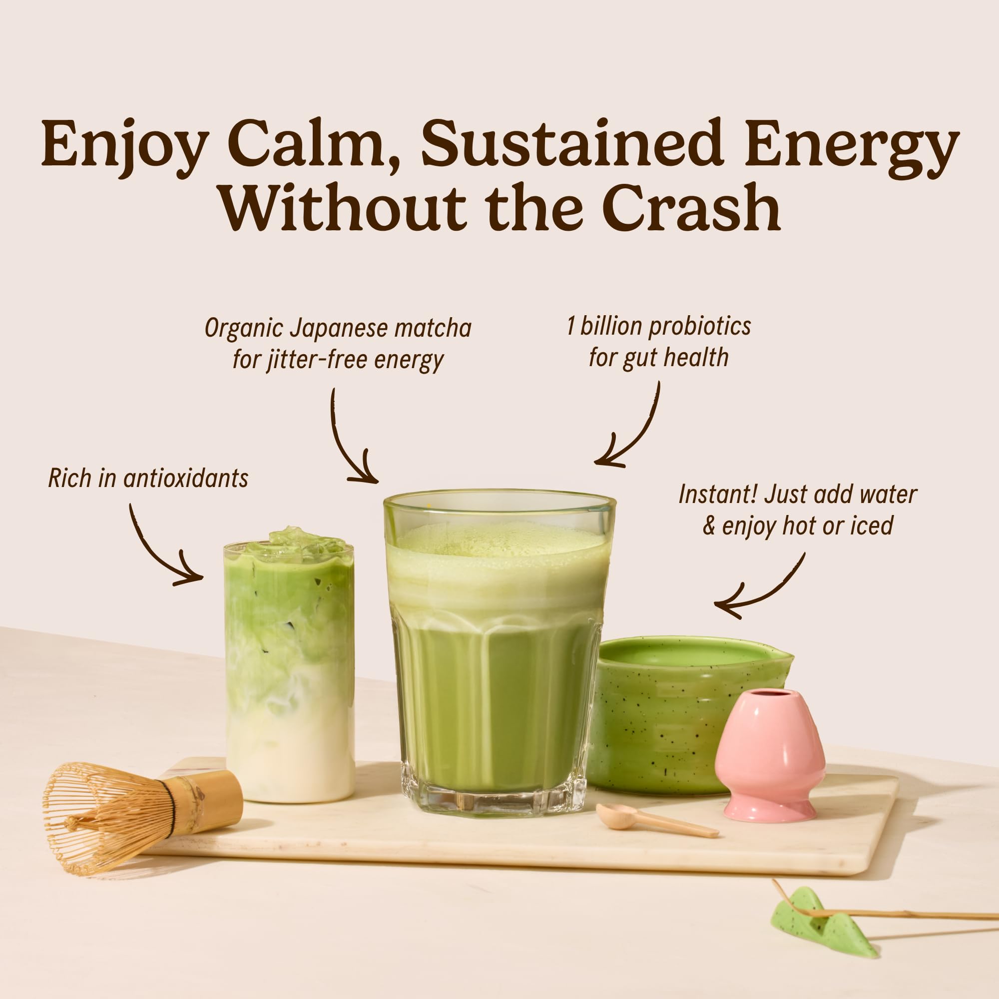 Organic Traditions Matcha Latte Powder, Japanese Matcha Green Tea With Coconut Milk, Naturally Occurring Caffeine And L Theanine, Lightly Sweetened