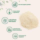 Organic Freeze-Dried Lime Powder, 1.5lbs | Raw Lime Juice Flavor, Sugar Free Drink Mix, Rich in Vitamin C | Water Flavor Enhancer, Great for Beverages