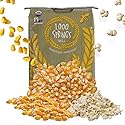 1000 SPRINGS MILL - Organic Popcorn 25lb Bulk Bag - Healthy Snacks for Microwave or Stovetop - Bulk Dry Pop Corn Kernels - Vegan Friendly