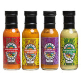 Dave’s Gourmet Creamy Hot Sauce Variety 4-Pack - Jalapeño, Garlic Red Pepper, Asian & Habanero Sauces - Medium Heat, Creamy Texture - Vegan