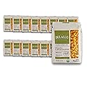 DeLallo Organic Cavatappi Pasta, Springy Spiral Shape, Made in Italy with 100% All-Natural Durum Wheat Flour, Bronze Cut, Kosher, Non-GMO, 16 oz Bag