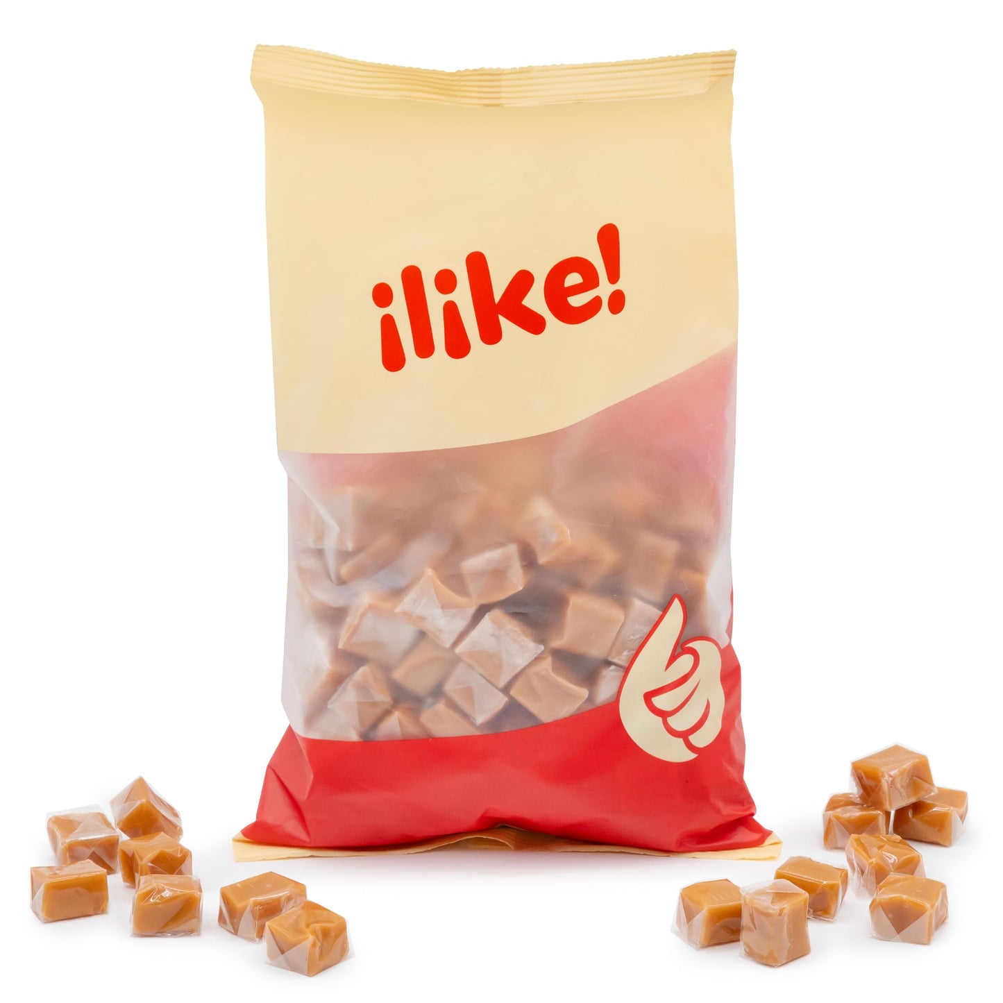 Caramel Cubes Candy | 2-Pound Pack | Vanilla Classic Chewy Squares | Individually Wrapped Caramel Candy Bulk for Sharing, Snacking, Gifting