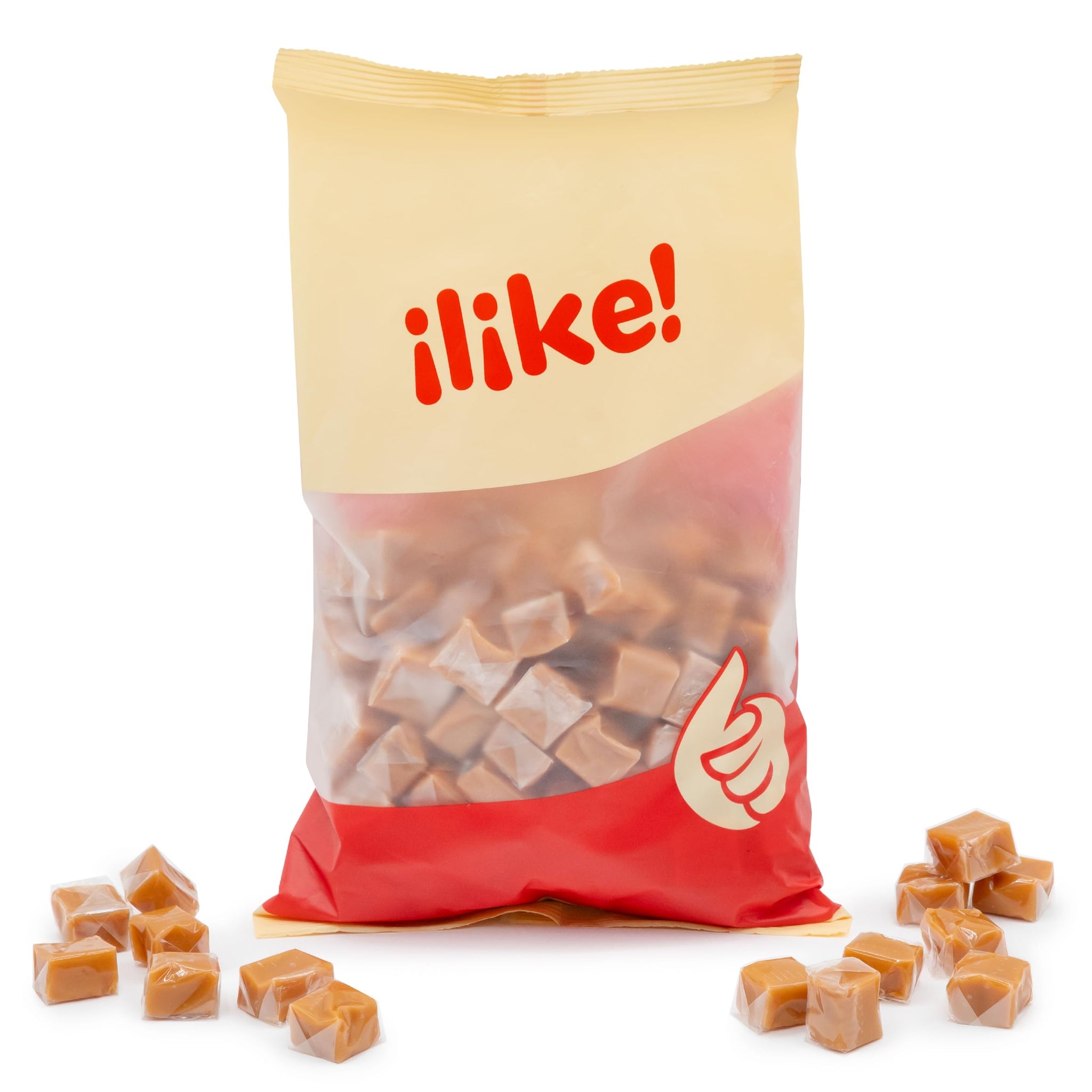 Caramel Cubes Candy | 2-Pound Pack | Vanilla Classic Chewy Squares | Individually Wrapped Caramel Candy Bulk for Sharing, Snacking, Gifting