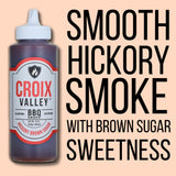Croix Valley Hickory Brown Sugar BBQ Sauce - 3 Pack (11 oz Plastic Bottles) - Rich Brown Sugar Sweetness with Smokey Hickory - Gluten-Free, No MSG, No