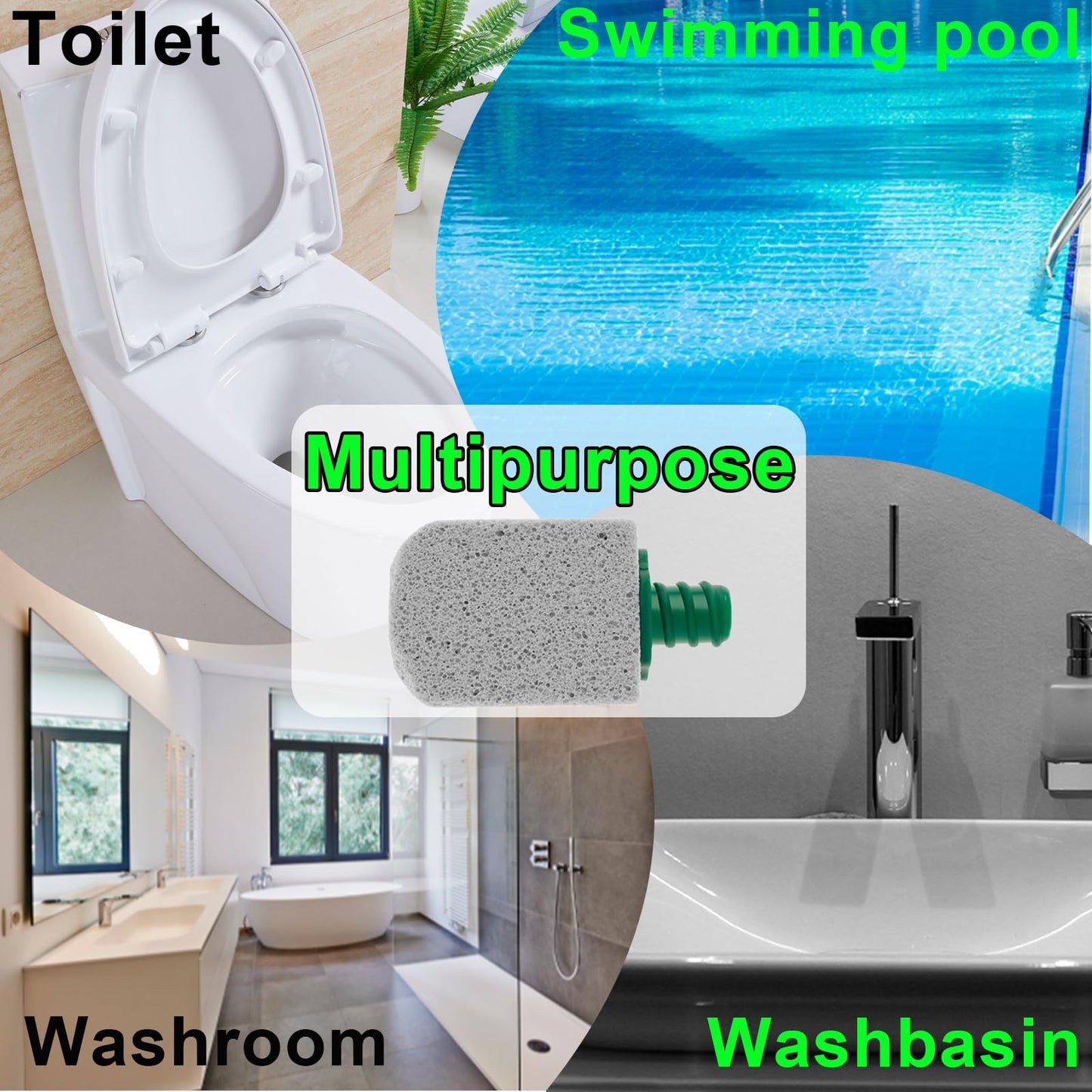 Lmuwecno Pumice Stone Toilet Stick,Pumice Chisel Sticks Cleaning,Pumice Stine Scrubber and Cleaner for Toilet Bowl,Bathroom,Kitchen,6Pcs Pumice Stone