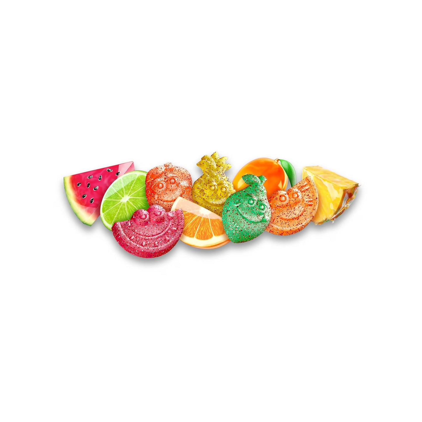 Jolly Rancher Heat Wave Gummies - Pack of 2 - Spicy and Sweet - Mango, Watermelon, Lime, Pineapple and Citrus Punch