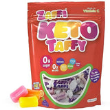 Zaffi Keto Taffy Sugar Free Candy - Dye Free, Keto & Diabetic-Friendly, Dentist-Approved Treats for Kids (Natural Fruit Flavor, 5 oz)