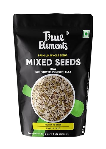 True Elements Raw Sunflower, Pumpkin & Flax Seeds, 150g
