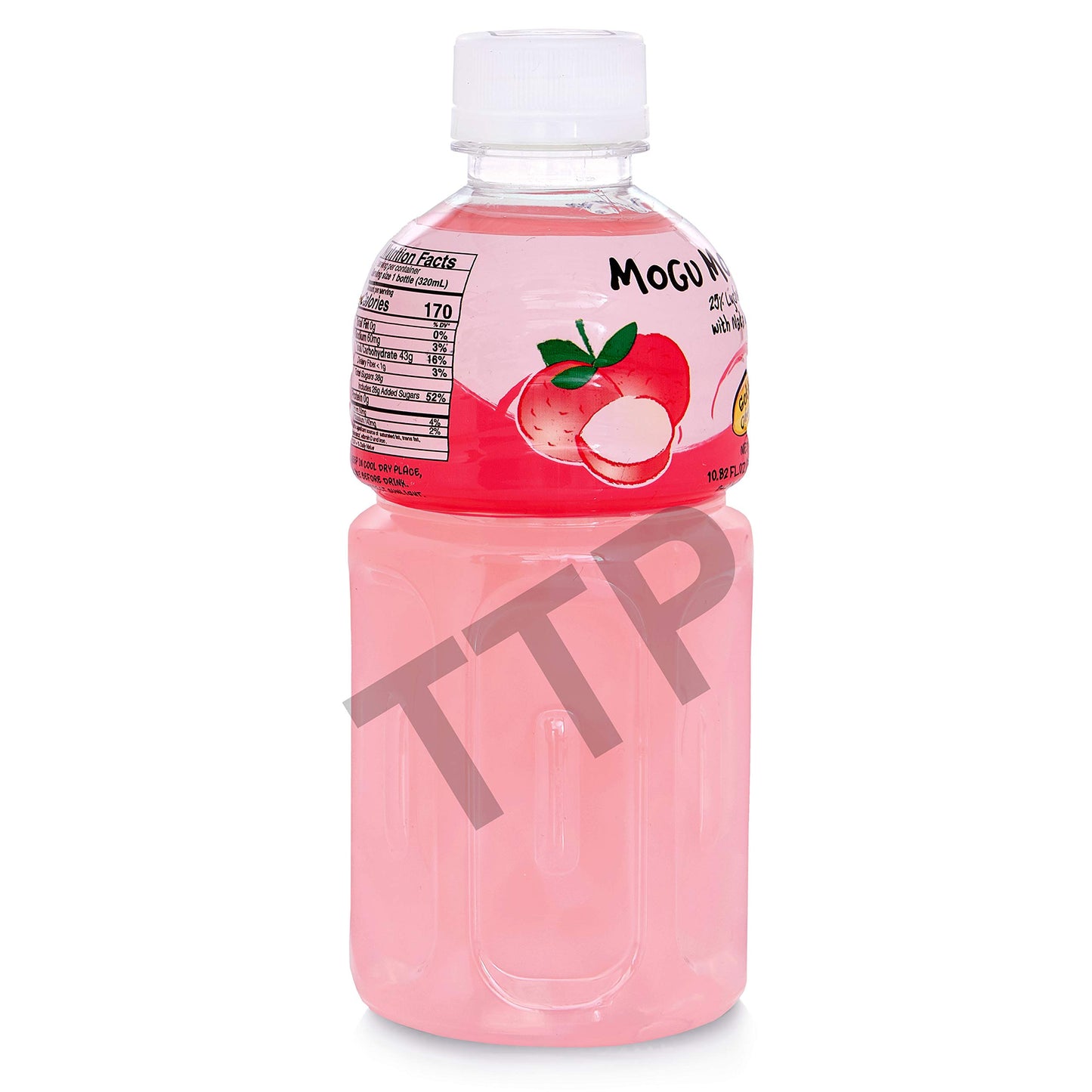 Mogu Mogu Fruit Juice with Nata De Coco, 10.82 oz (Pack of 24) (Lychee)