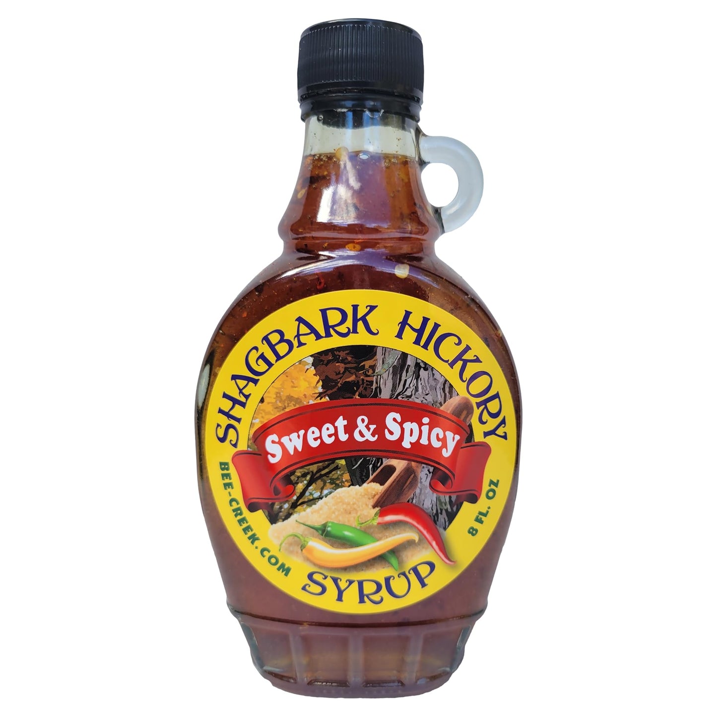 Bee Creek Shagbark Hickory Syrup, Sweet and Spicy, 8 Fl Oz