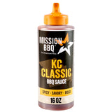 MISSION BBQ BBQ Sauce, KC Classic, A Kansas City Style Barbecue Sauce That Is Perfect For Adding A Sweet, Smoky, Spicy Flavor to Chicken, Brisket