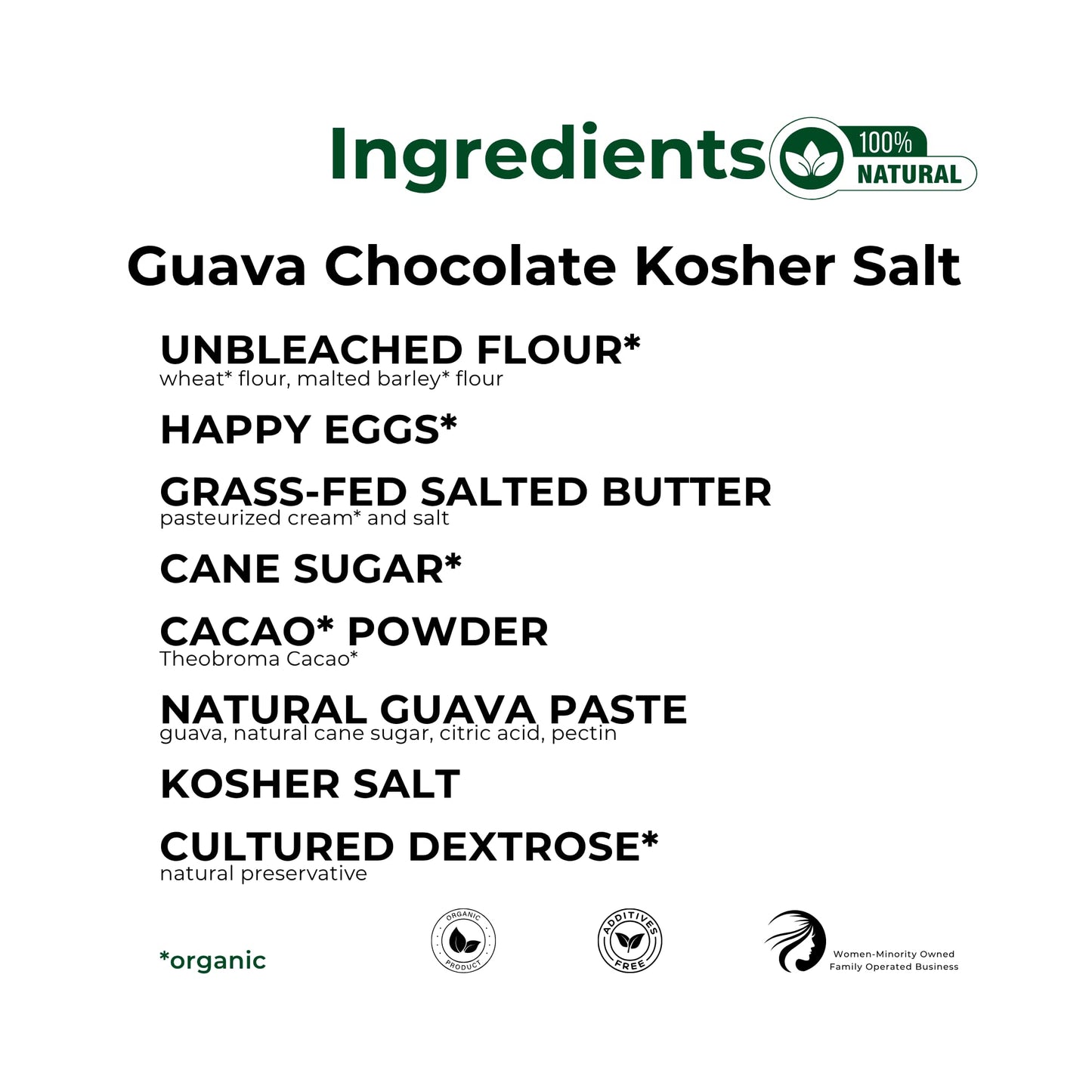 The Panza Guava Chocolate Kosher Salt Gourmet Cookie Snack Thin & Crispy | Organic, Non-GMO, 100% Natural Ingredients | Mini Pouch 0.7 oz