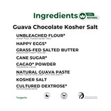 The Panza Guava Chocolate Kosher Salt Gourmet Cookie Snack Thin & Crispy | Organic, Non-GMO, 100% Natural Ingredients | Mini Pouch 0.7 oz