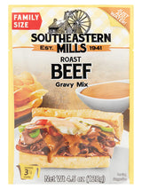 Southeastern Mills Gravy Mix, Roast Beef Gravy Mix, Custom Blend of Spices & Seasonings, Makes 3 ½ Cups of Gravy, Just Add Water 4.5 Ounce (Pack of 4)