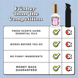 Poo-Pourri Before-You-Go Toilet Spray, Pink Citron, 2 Fl Oz, Up to 100 Uses, Bathroom Odor Deodorizer with Essential Oils for Home or Work, Travel