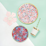 Coterie Mixed Floral Paper Plates (Set of 10 large plates) - Paper plates for Tea and Garden Party, Bridal and Baby Shower, and More| 9.25" fancy