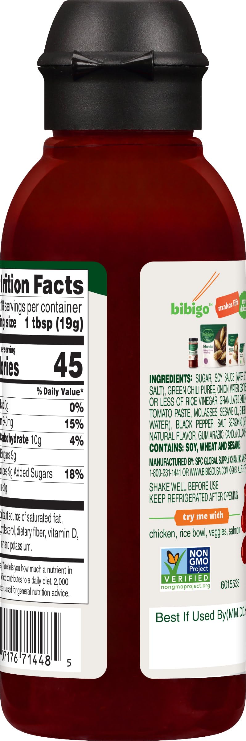 Bibigo Spicy Korean BBQ Drizzle Hot Sauce, 12.16 Ounce (Pack of 1)