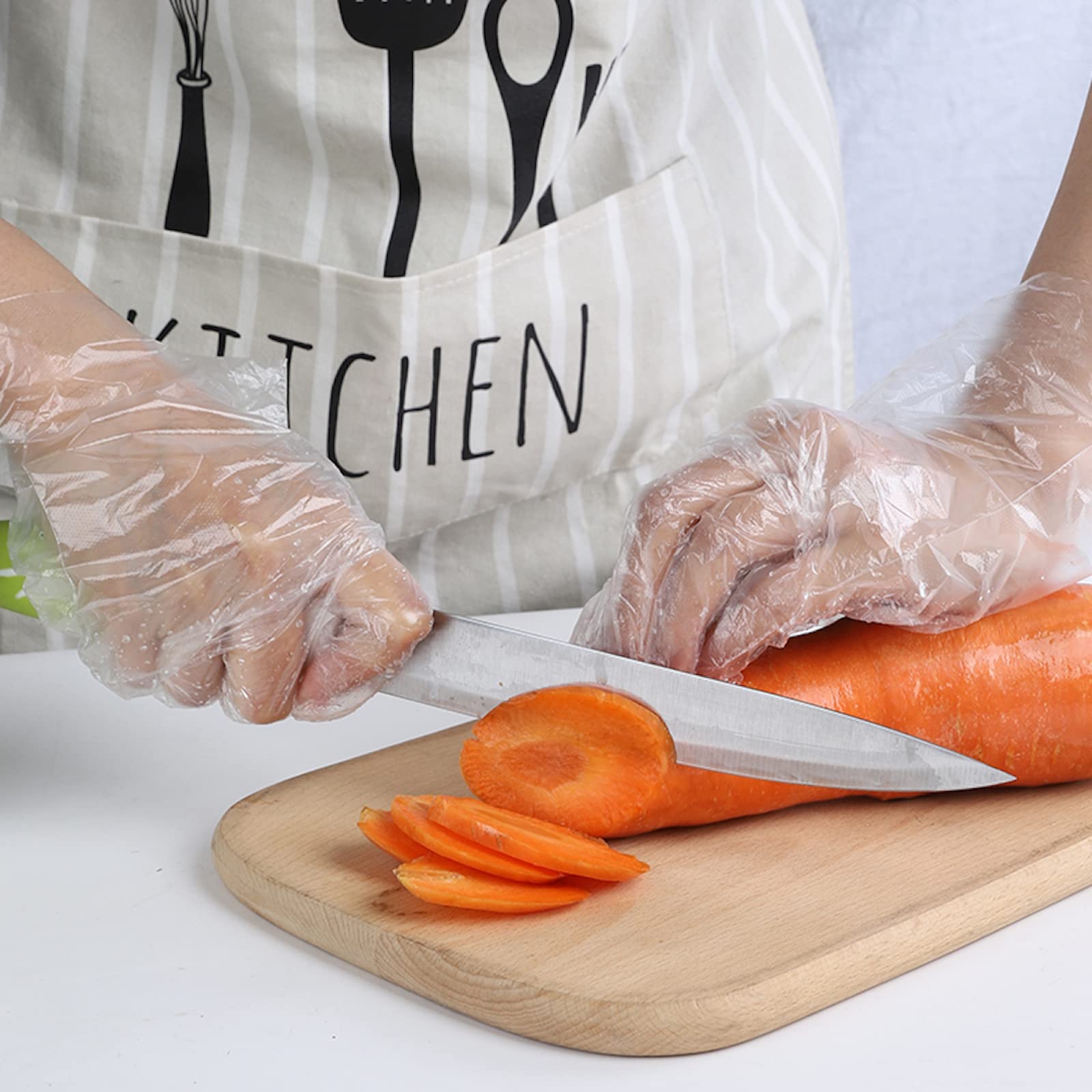 Disposable Food Prep 700 Gloves (350 Pair) Plastic Disposable Gloves Kitchen Cooking Cleaning Food Handling Gloves (700 PCS)