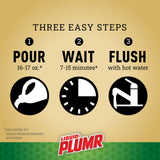 Liquid-Plumr Pro-Strength Hair Eliminator Gel Clog Remover, Hair Clog Remover and Drain Opener, Safe for All Septic Systems and Pipes, 16 fl. oz