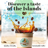 Hawaiian Paradise Coffee Luau Latte Coconut and Macadamia Nut Flavored Coffee- Ground 12oz. Bag - 100% Arabica Beans