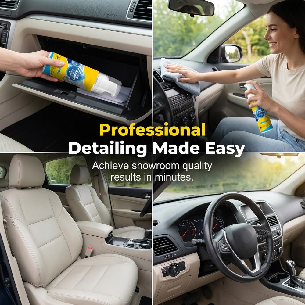 AprYew 4-in-1 Multi-Enzyme Foam Spray Cleaner, 2026 New Foam Cleaner All Purpose, Multipurpose Foam Cleaner for Car Interior Kitchen Bathroom Sofa