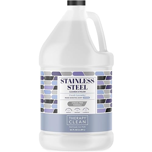 Therapy Stainless Steel Cleaner Bulk Refill - 64 oz. - Streak-Free, Removes Fingerprints and Water Marks from Appliances and Grills