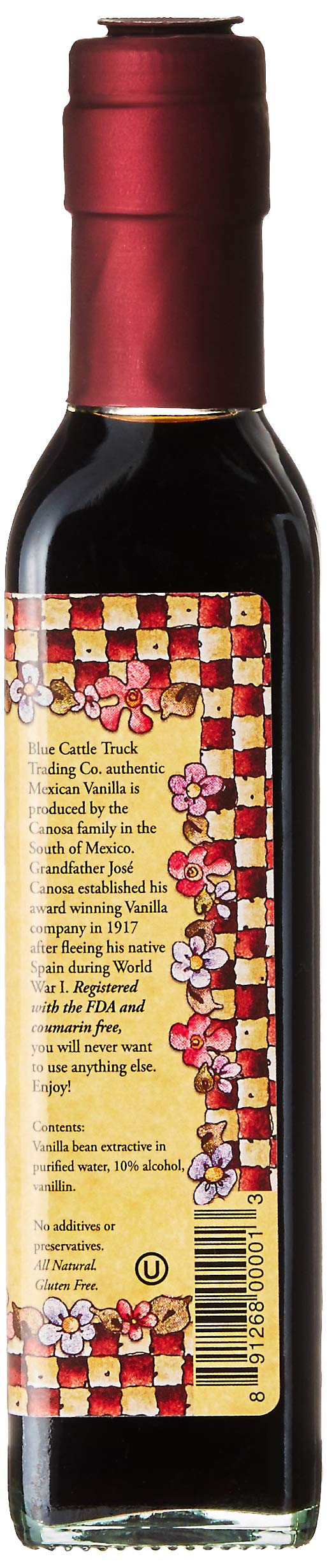 Blue Cattle Truck Trading Co. Traditional Gourmet Mexican Vanilla Extract , Medium, 8.4 Ounce