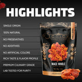 5Senses Whole Mace Spice | Javitri | Aroma Chorus | Single Origin, Non-GMO, Fairtrade | Premium Artisanal Whole Spice | Kosher, Vegan & Gluten-Free