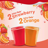 Snack Pack Strawberry and Orange Flavored Juicy Gels Cups, 3.25 oz., 4-Count