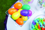 Fun Express Bulk Shimmer Plastic Easter Eggs Prefilled with Candy 1000 Pieces - 2.5 Inch Shiny Pastel Candy Filled Eggs for Kids Easter Egg Hunt